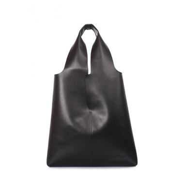 Жіноча шкіряна сумка POOLPARTY Amore чорна (amore-leather-black) фото №1