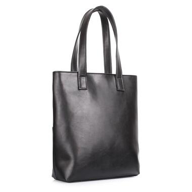
Жіноча сумка зі штучної шкіри POOLPARTY Beverly із зовнішніми кишенями чорна (beverly-pu-black) фото №3