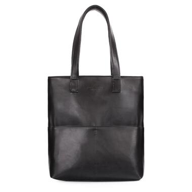 
Жіноча сумка зі штучної шкіри POOLPARTY Beverly із зовнішніми кишенями чорна (beverly-pu-black) фото №1