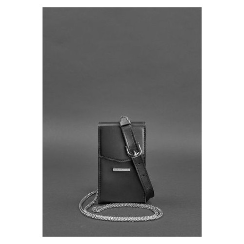Вертикальна жіноча шкіряна сумка Mini чорна поясна/кроссбоді Blank Note BN-BAG-38-1-g фото №3