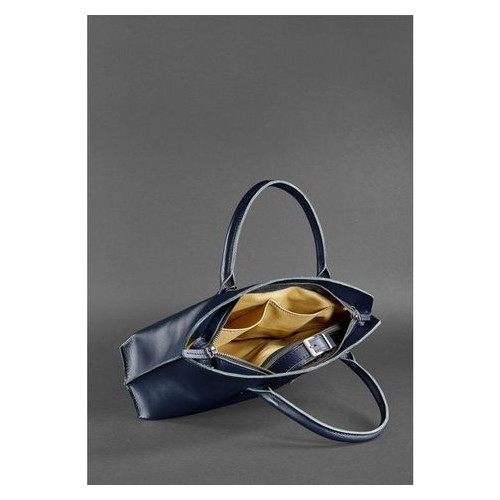 Жіноча шкіряна сумка Midi темно-синя Blank Note BN-BAG-24-navy-blue фото №6