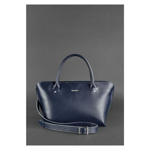 Жіноча шкіряна сумка Midi темно-синя Blank Note BN-BAG-24-navy-blue фото №4