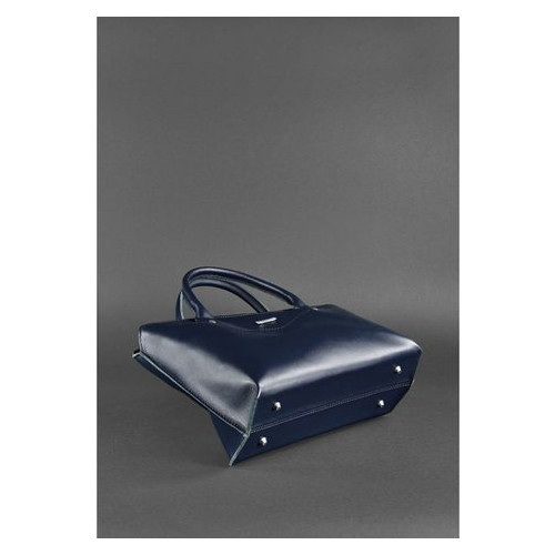 Жіноча шкіряна сумка Midi темно-синя Blank Note BN-BAG-24-navy-blue фото №5