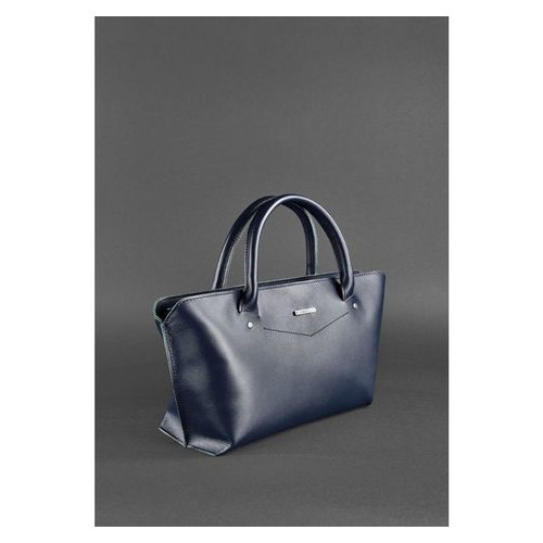 Жіноча шкіряна сумка Midi темно-синя Blank Note BN-BAG-24-navy-blue фото №3