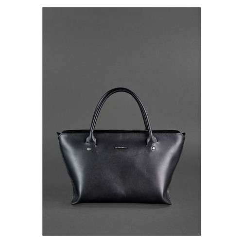 Жіноча шкіряна сумка Midi чорна Blank Note BN-BAG-24-g фото №2
