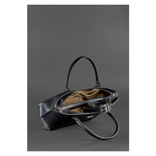 Жіноча шкіряна сумка Midi чорна Blank Note BN-BAG-24-g фото №7