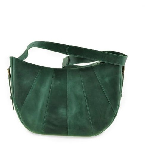 Шкіряна сумка Круасан зелена Blank Note BN-BAG-12-iz фото №10