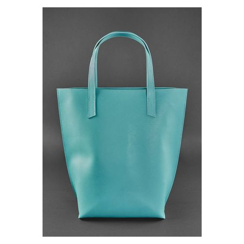 Жіноча шкіряна сумка-шоппер DD Turquoise Blank Note BN-BAG-17-tiffany фото №6