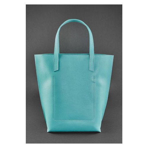 Жіноча шкіряна сумка-шоппер DD Turquoise Blank Note BN-BAG-17-tiffany фото №2