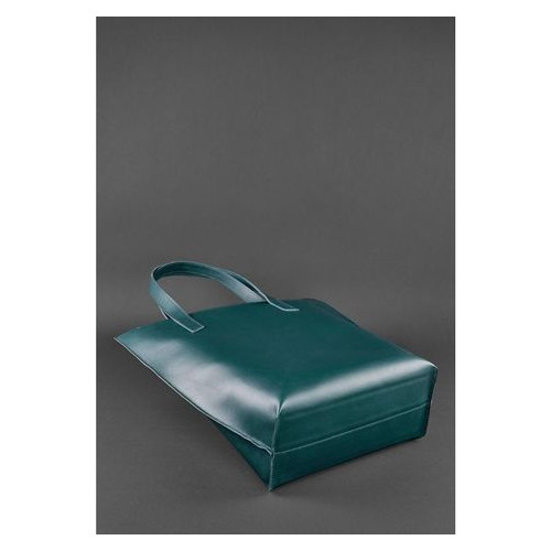 Шкіряна сумка жіноча шоппер DD зелена Blank Note BN-BAG-17-malachite фото №5