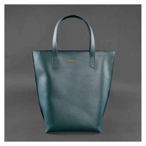 Шкіряна сумка жіноча шоппер DD зелена Blank Note BN-BAG-17-malachite фото №10