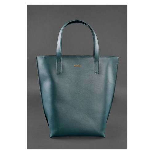 Шкіряна сумка жіноча шоппер DD зелена Blank Note BN-BAG-17-malachite фото №2