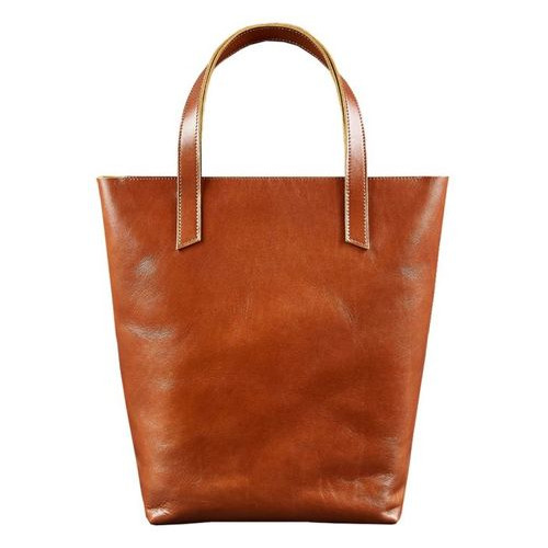 Шкіряна сумка жіноча шоппер DD світло-коричнева Blank Note BN-BAG-17-k фото №10
