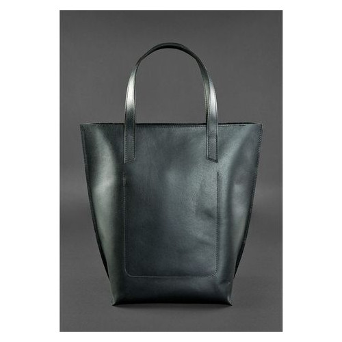 Шкіряна сумка шоппер DD чорна Blank Note BN-BAG-17-g фото №2