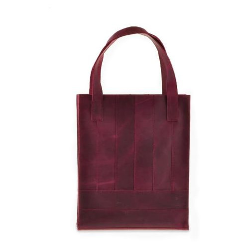Шкіряна жіноча сумка шоппер Бетсі бордова Blank Note BN-BAG-10-vin-kr фото №10