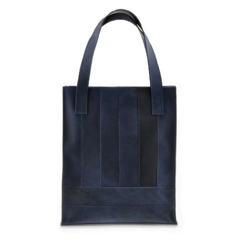 Шкіряна жіноча сумка шоппер Бетсі синя Blank Note BN-BAG-10-nn фото №10