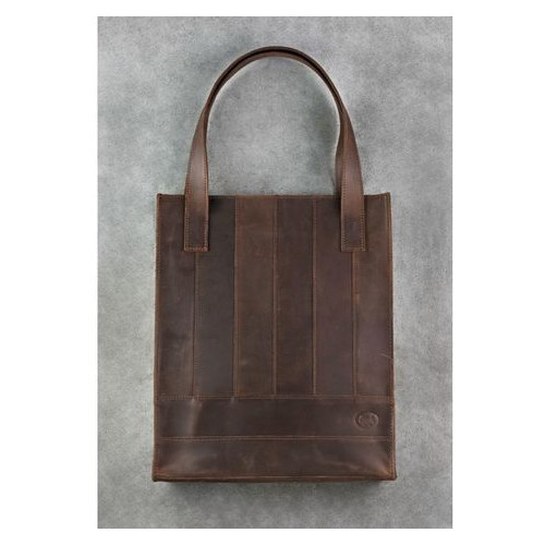 Шкіряна сумка шоппер Бетсі темно-коричнева Blank Note BN-BAG-10-o фото №2