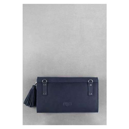 Шкіряна сумка жіноча Еліс синя Blank Note BN-BAG-7-nn фото №5