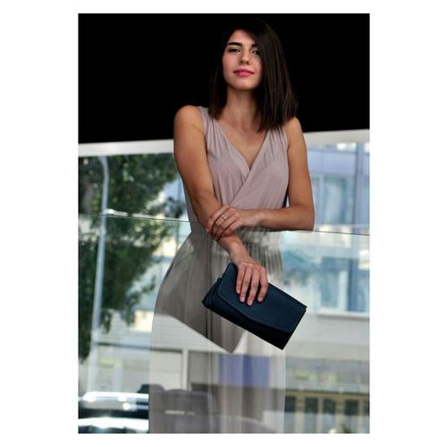 Шкіряна сумка жіноча Еліс синя Blank Note BN-BAG-7-nn фото №1