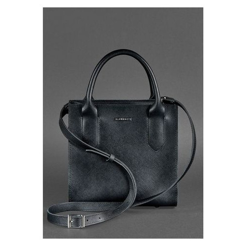 Шкіряна жіноча сумка-кроссбоді чорна Blackwood Blank Note BN-BAG-28-bw фото №4