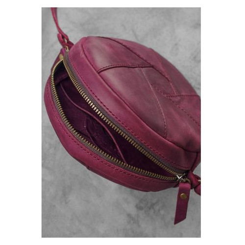 Шкіряна жіноча сумка Бон-Бон бордова Blank Note BN-BAG-11-vin-kr фото №5