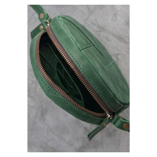 Шкіряна жіноча сумка Бон-Бон зелена Blank Note BN-BAG-11-iz фото №4