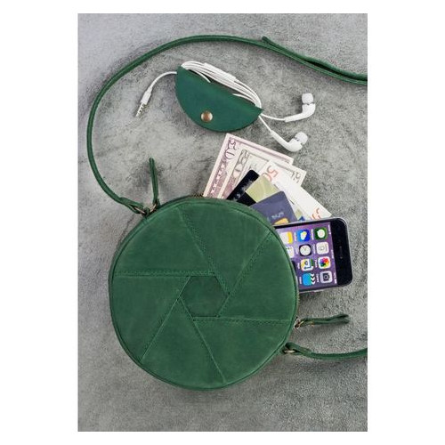 Шкіряна жіноча сумка Бон-Бон зелена Blank Note BN-BAG-11-iz фото №1