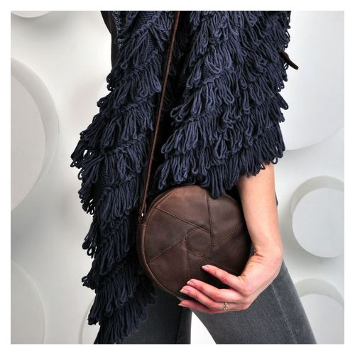 Шкіряна жіноча сумка Бон-Бон темно-коричнева Blank Note BN-BAG-11-o фото №8