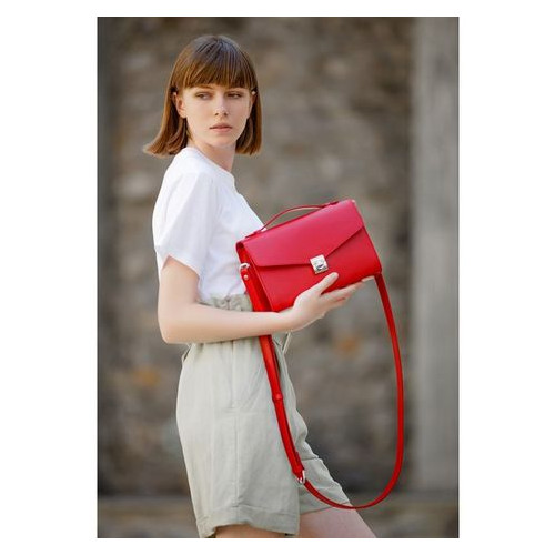 Жіноча шкіряна сумка-кроссбоді Lola червона Blank Note BN-BAG-35-rubin фото №1