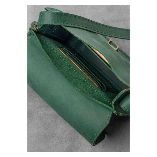 Шкіряна жіноча бохо сумка Лілу зелена Blank Note BN-BAG-3-iz-man фото №6