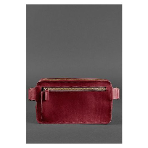 Шкіряна сумка жіноча Dropbag Maxi бордова Krast Blank Note bn-bag-20-vin фото №3