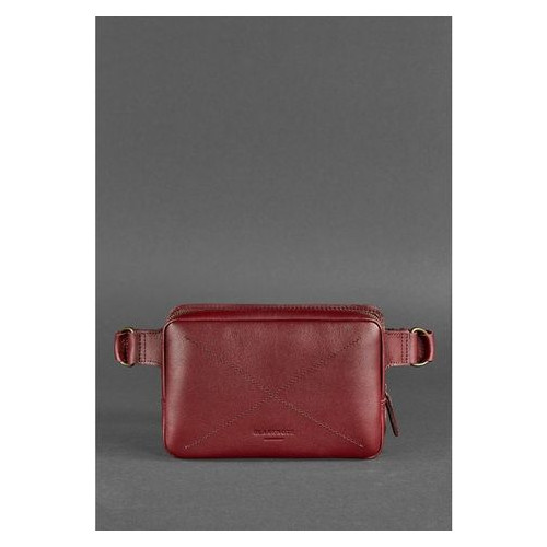 Шкіряна сумка жіноча Dropbag Mini Krast бордова Blank Note BN-BAG-6-vin фото №1
