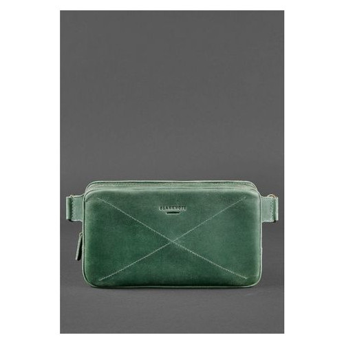 Шкіряна сумка Dropbag Maxi зелена Blank Note BN-BAG-20-iz фото №2