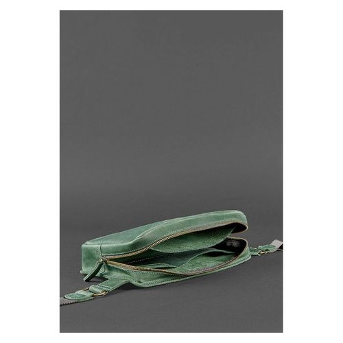 Шкіряна сумка Dropbag Maxi зелена Blank Note BN-BAG-20-iz фото №5