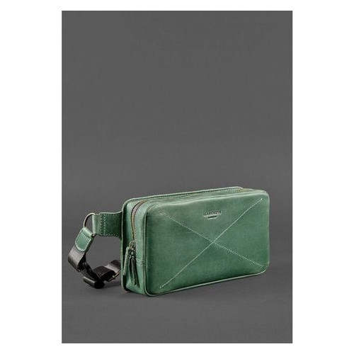 Шкіряна сумка Dropbag Maxi зелена Blank Note BN-BAG-20-iz фото №3