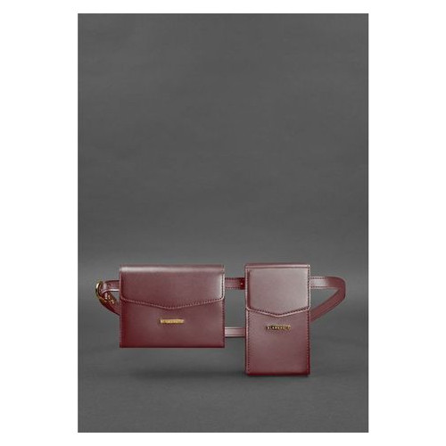 Набір жіночих сумок Blank Note Mini поясна/кроссбоді Бордові (BN-BAG-38-vin) фото №14