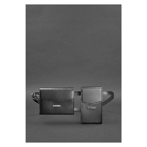 Набір жіночих сумок Blank Note Mini поясна/кроссбоді Чорні (BN-BAG-38-g) фото №18