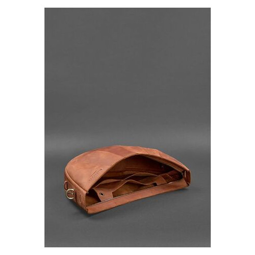 Шкіряна сумка Круасан світло-коричнева BlankNote (BN-BAG-12-k-kr) фото №4