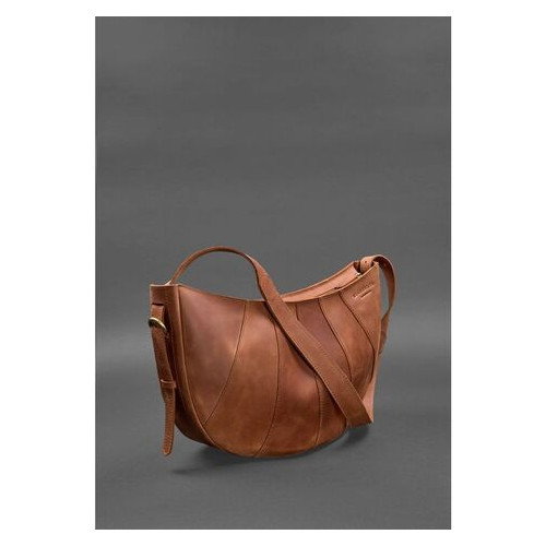Шкіряна сумка Круасан світло-коричнева BlankNote (BN-BAG-12-k-kr) фото №2