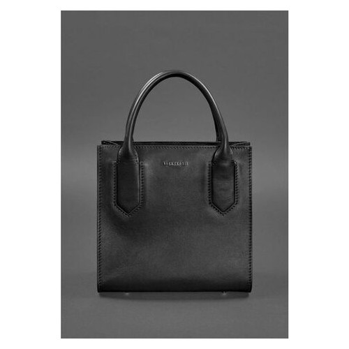 Шкіряна жіноча сумка-кроссбоді чорна BlankNote (BN-BAG-28-g) фото №2