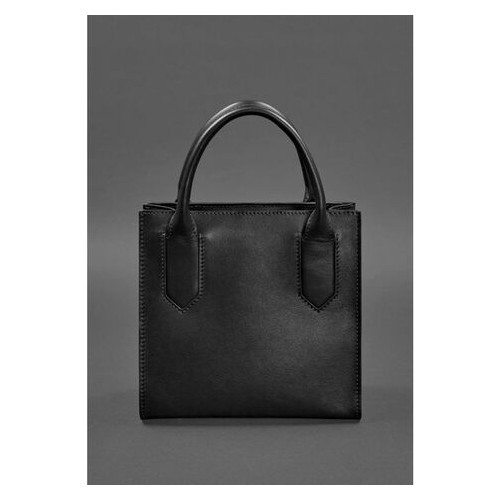 Шкіряна жіноча сумка-кроссбоді чорна BlankNote (BN-BAG-28-g) фото №7