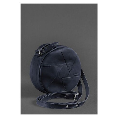 Шкіряна жіноча сумка Бон-Бон темно-синя BlankNote (BN-BAG-11-navy-blue) фото №2