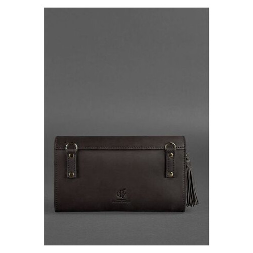 Жіноча шкіряна сумка BlankNote Еліс темно-коричнева Краст (BN-BAG-7-choko) фото №5