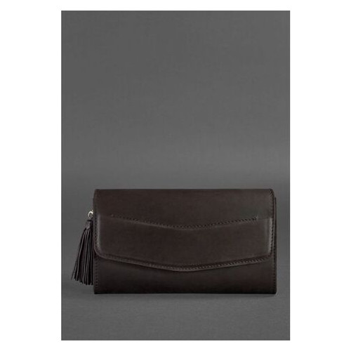 Жіноча шкіряна сумка BlankNote Еліс темно-коричнева Краст (BN-BAG-7-choko) фото №1