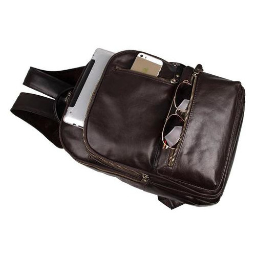Рюкзак кожаный Tiding Bag 7313Q фото №15