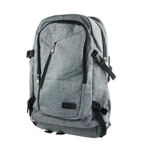 Молодіжний рюкзак з блокуванням блискавки сірий фото №6