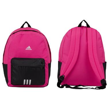 Шкільний міський спортивний рюкзак Adidas adidas Classic Badge of Sport 3-Stripes рожево-чорний IK5723 (M-13557963) фото №1