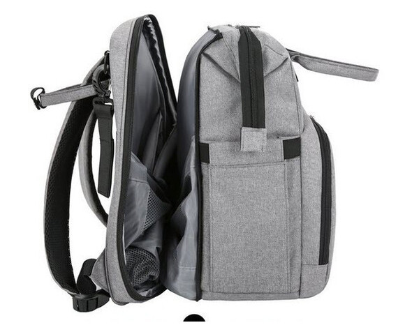 Оригінальна сумка-рюкзак для мам з термокишенями та манежем (РК-635) фото №10