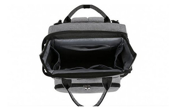Оригінальна сумка-рюкзак для мам з термокишенями та манежем (РК-635) фото №9