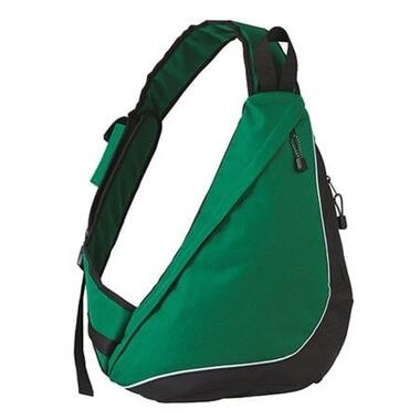 Міський рюкзак на одне плече 15L Halfar зелений з чорним фото №1